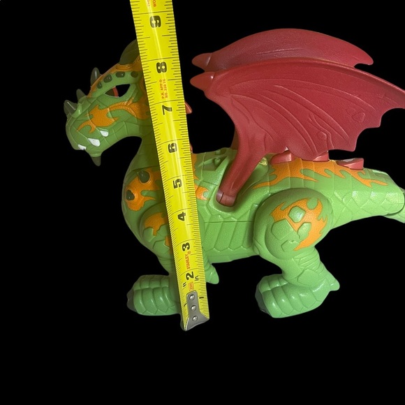 FISHER PRICE IMAGINEXT GREEN DRAGON RED WINGS - Picture 13 of 15